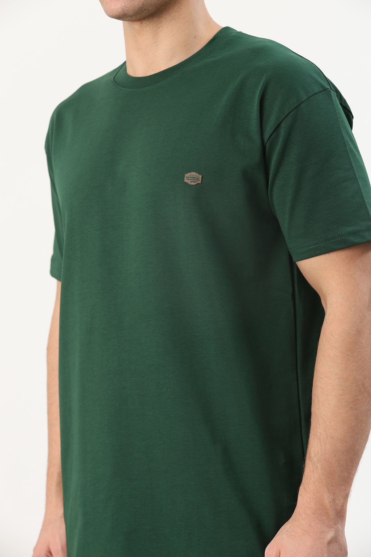 Erkek T-SHIRT REGULAR FIT YEŞİL
