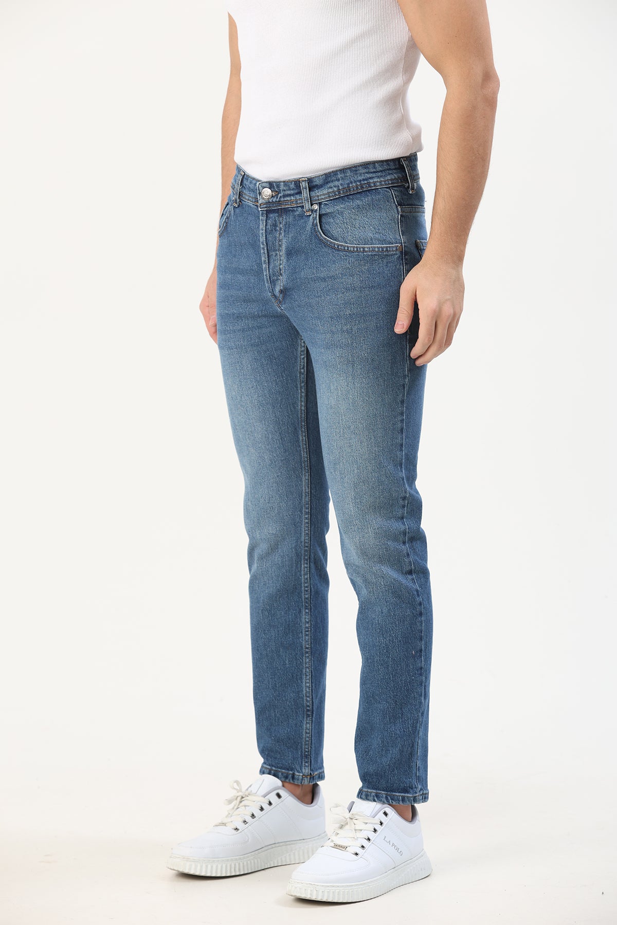 Erkek Regular fit Jean Lacivert