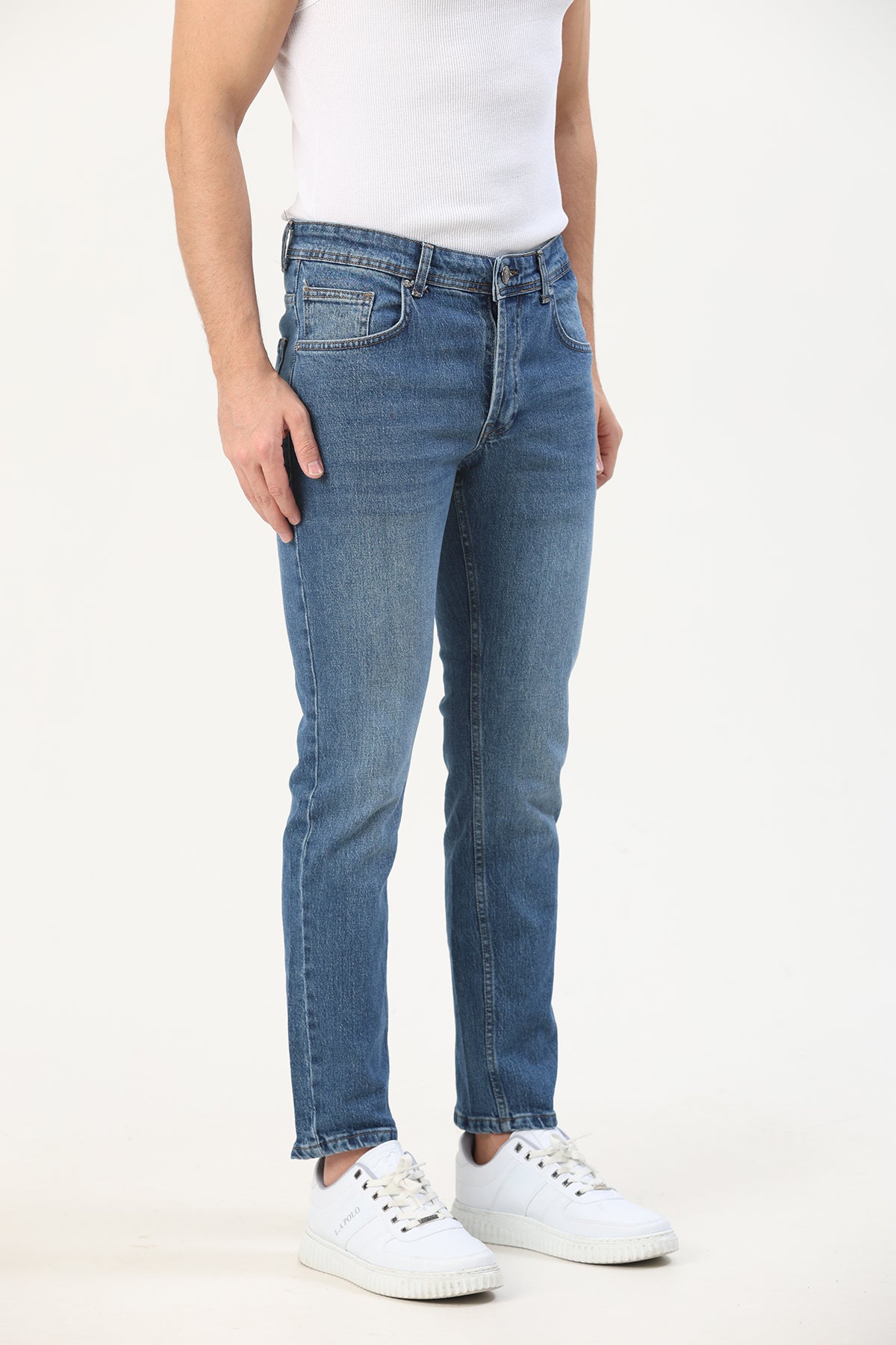 Erkek Regular fit Jean Lacivert