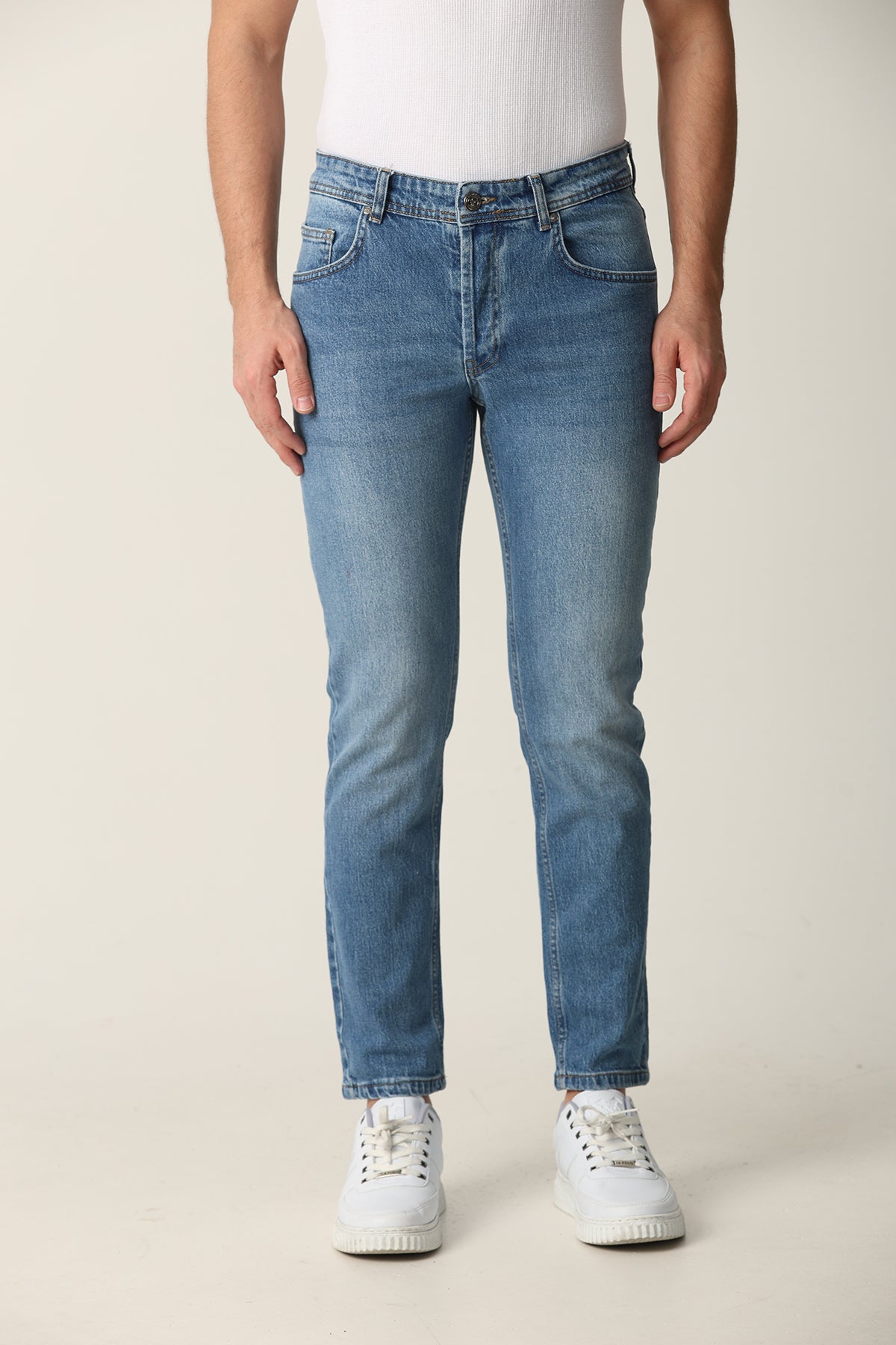 Erkek Regular fit Jean Lacivert
