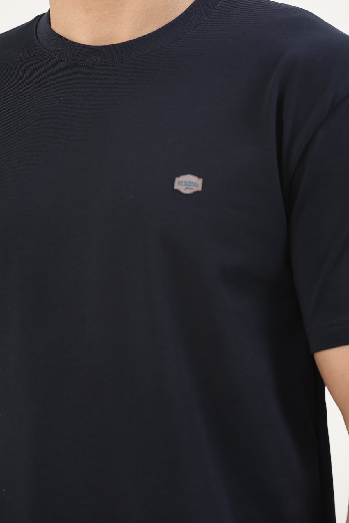 Erkek T-SHIRT REGULAR FIT KOYU LACİVERT