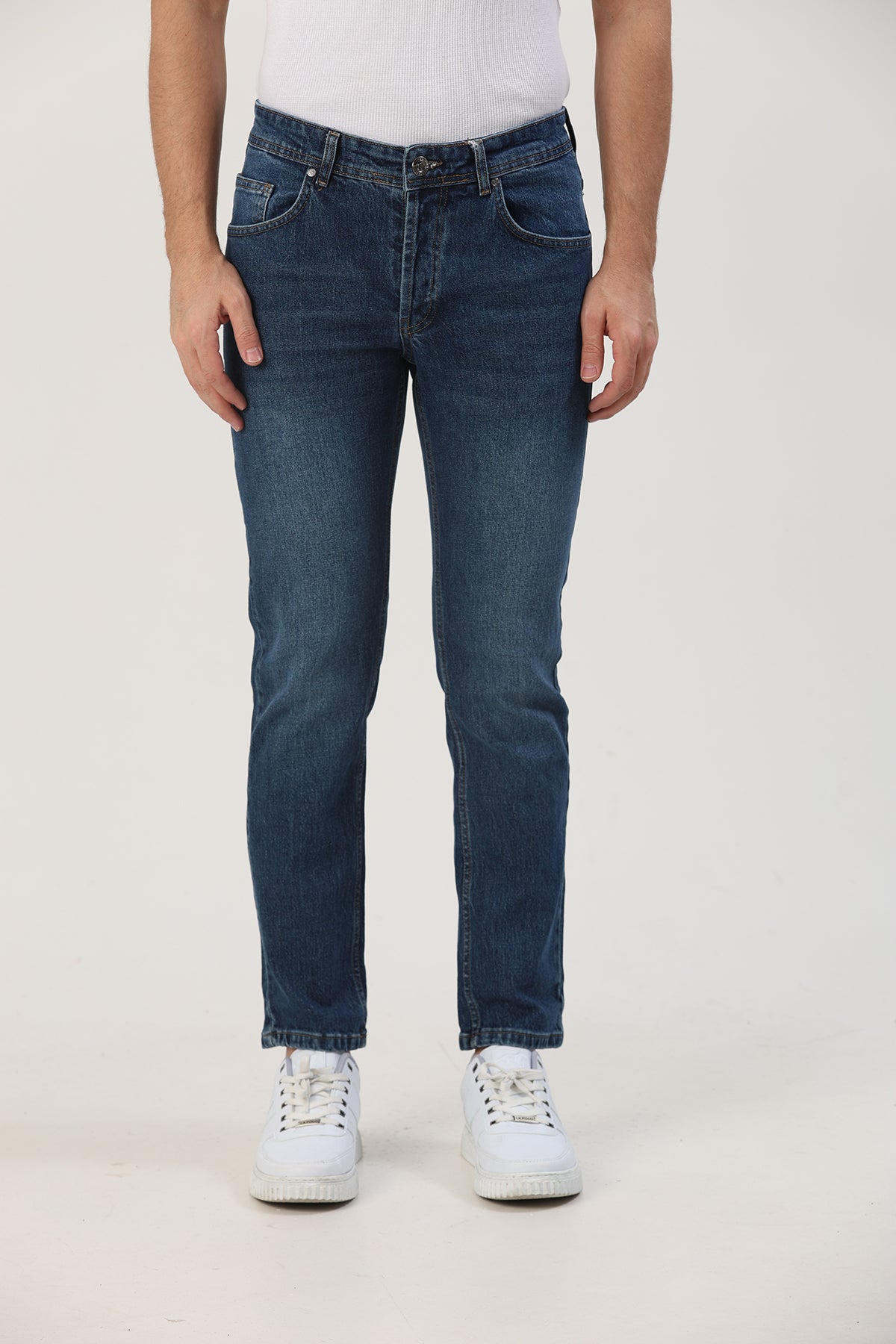 Erkek Regular fit Jean Koyu Lacivert