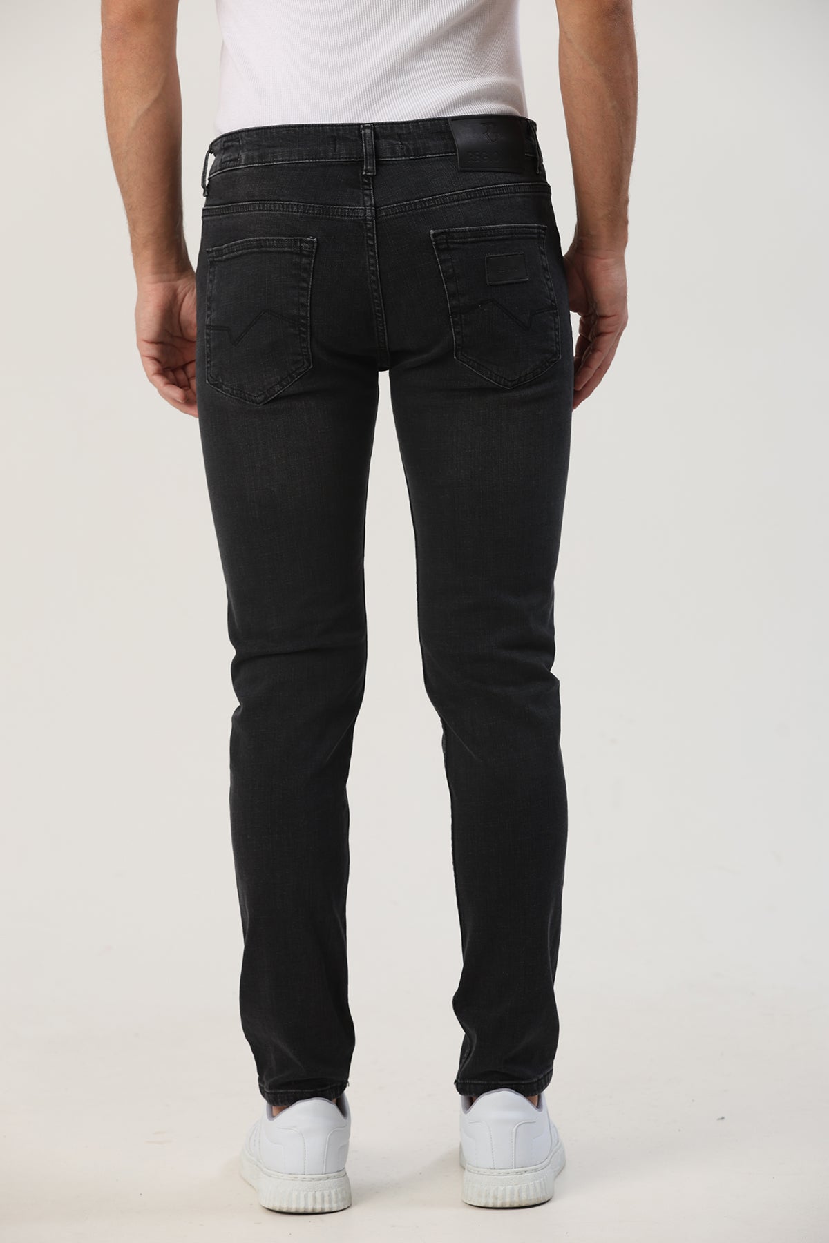 Erkek Slim Fit Jean Siyah