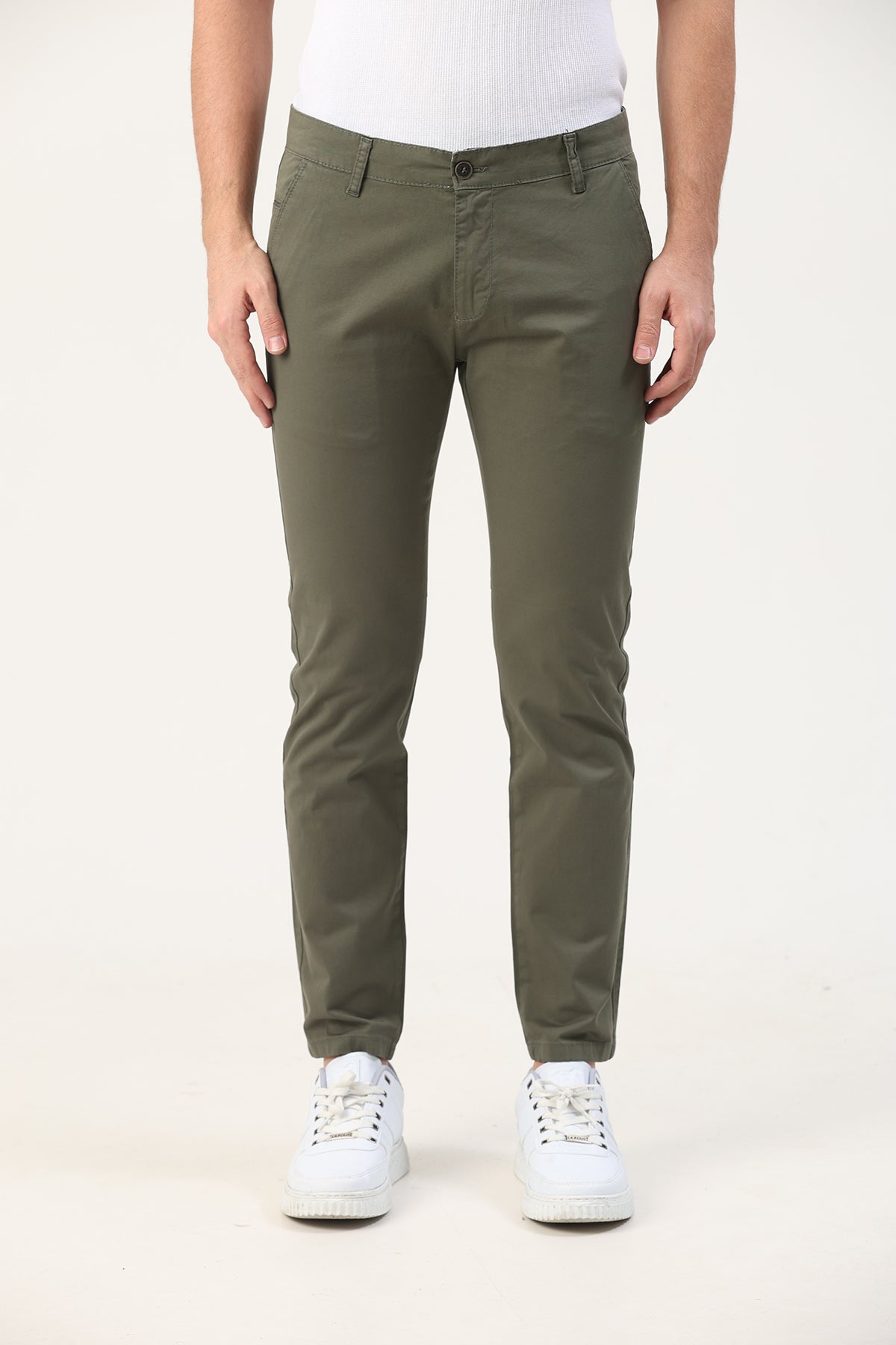KİONA Erkek CHINO PANTOLON BEJ - 32, Haki