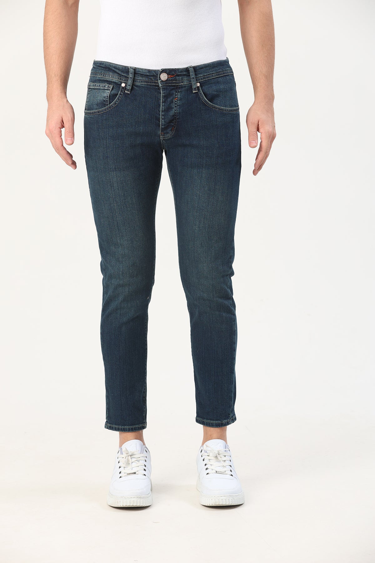 Super Slım Fit Erkek Jean Lacivert