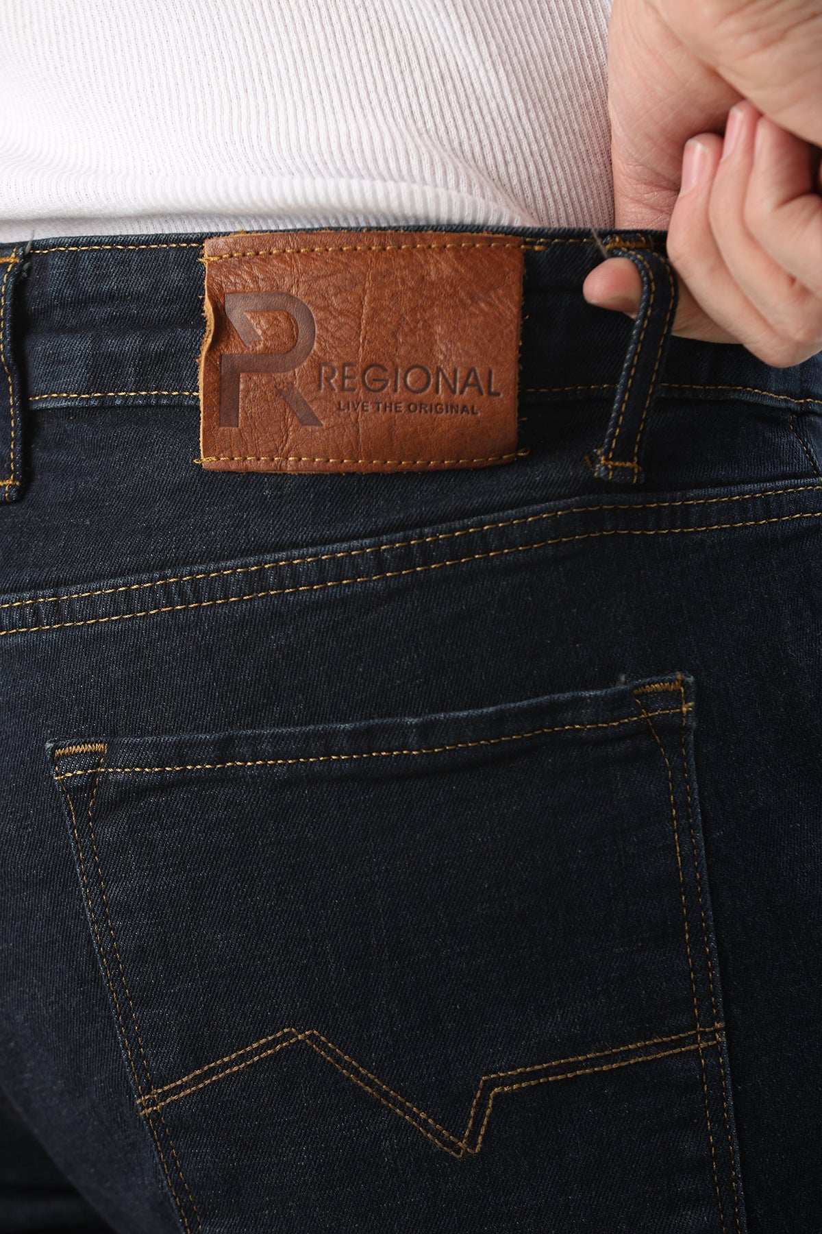 Slim Fit Erkek Kot Şort Ham Lacivert